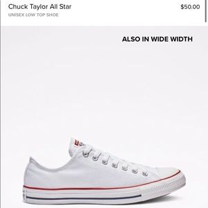 White Chuck Taylor Converse